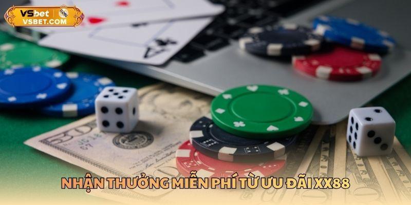 Nhận thưởng miễn phí từ ưu đãi XX88